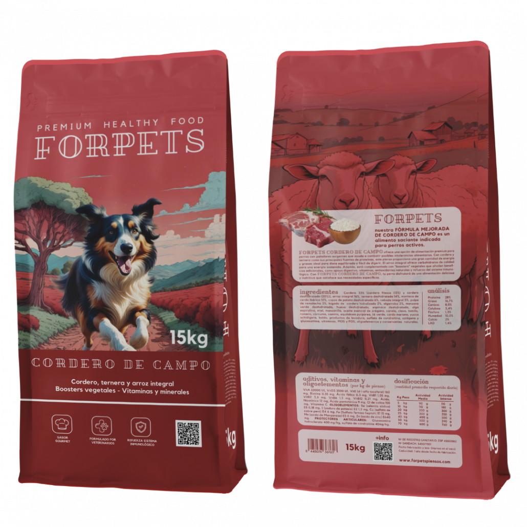Pienso Forpets Cordero de campo 15kg