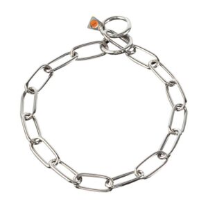 Collar eslabón largo de acero inoxidable